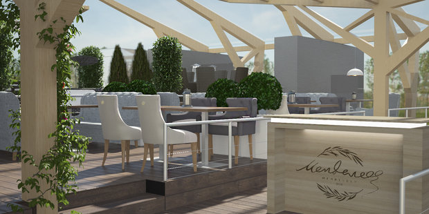 Фото из портфолио Бар и ресторан "Менделеев". Г. Волгоград. – фотографии дизайна интерьеров на INMYROOM