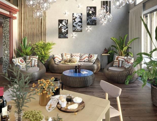 Фотография: Гостиная в стиле Современный, Эко, Советы, Каширский двор, Premio, тренды 2020 – фото на INMYROOM