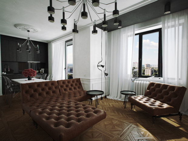 Фотография: Гостиная в стиле Современный, Эклектика,  – фото на INMYROOM