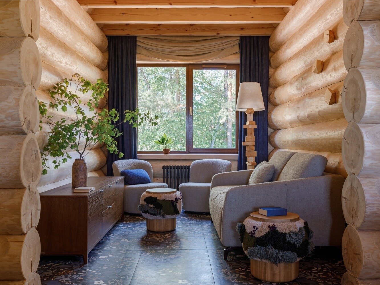 Фотография: Гостиная в стиле Современный, Эклектика, Эко, Прованс и Кантри, Дом, Проект дня, Дом и дача, Казань, 4 и больше, Более 90 метров, Юлия Осошнова – фото на INMYROOM