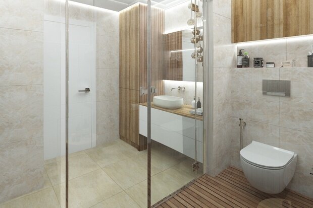 Фото из портфолио Санузел в Москве 6 кв.м. – фотографии дизайна интерьеров на INMYROOM