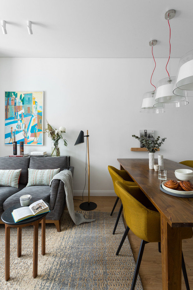 Фотография: Кухня и столовая в стиле Скандинавский, Современный, Квартира, Проект недели, 4 и больше, 60-90 метров, Юрий Миронов – фото на INMYROOM