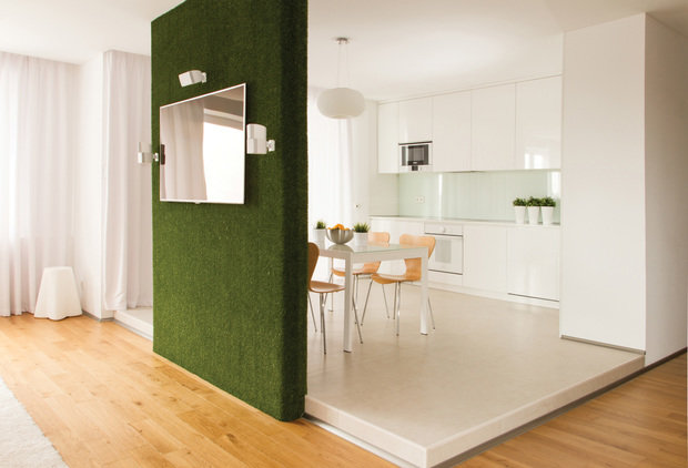 Фотография: Кухня и столовая в стиле Современный, Квартира, Цвет в интерьере, Дома и квартиры, Белый, Минимализм, Проект недели – фото на INMYROOM