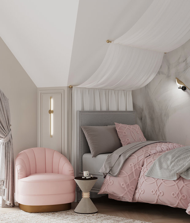 Фото из портфолио Детская "Весенний сад" – фотографии дизайна интерьеров на INMYROOM