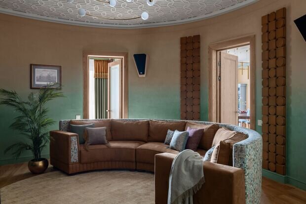 Фотография: Гостиная в стиле Современный, Эклектика, Квартира, Проект дня, Ростов-на-Дону, 3 комнаты, Более 90 метров, Эксклюзивные проекты, Алла Пляшник, Виктория Щербакова – фото на INMYROOM