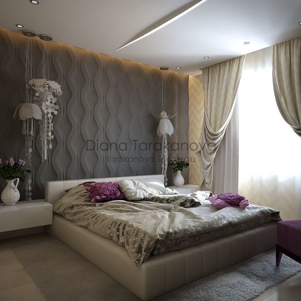 Фото из портфолио Спальня в московской квартире – фотографии дизайна интерьеров на INMYROOM
