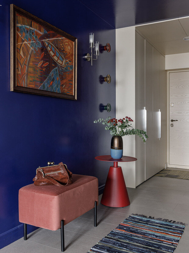 Фотография: Прихожая в стиле Скандинавский, Современный, Эклектика, Квартира, Проект дня, Монолитный дом, 4 и больше, Более 90 метров, Уфа, Лилия Асфандиярова, Винтажный – фото на INMYROOM