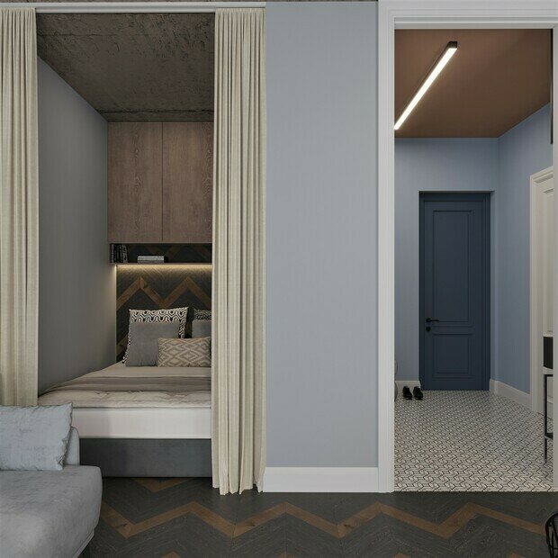 Фото из портфолио Жк Левел Причальный(лофт-студия) – фотографии дизайна интерьеров на INMYROOM