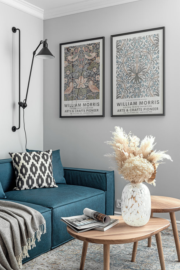 Фотография: Гостиная в стиле Скандинавский, Современный, Квартира, Студия, Проект недели, Пенза, 40-60 метров, Юлия Власова – фото на INMYROOM