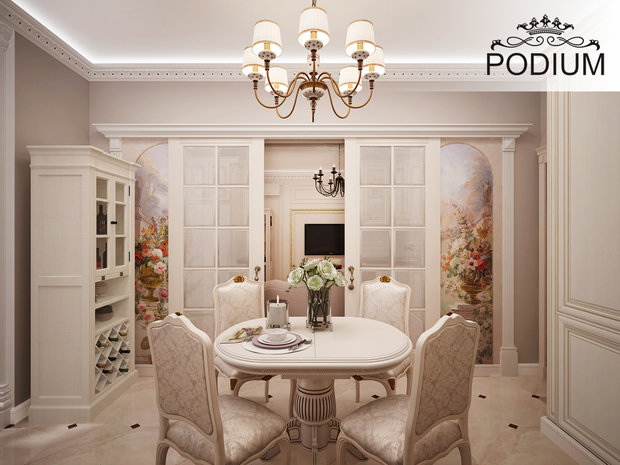 Фото из портфолио Классическая кухня в пастельных тонах – фотографии дизайна интерьеров на INMYROOM