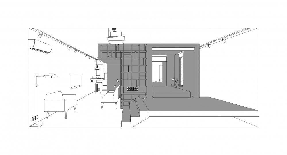 Фотография: в стиле , Квартира, Студия, Проект недели, Москва, Дарья Бутахина, Александр Кудимов, Монолитный дом, 40-60 метров, архитектурная мастерская Ruetemple – фото на INMYROOM