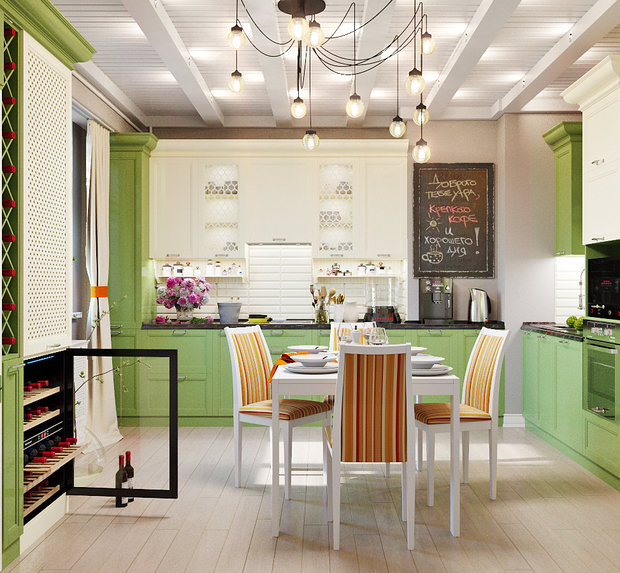 Фото из портфолио Три интерьера для одной кухни – фотографии дизайна интерьеров на INMYROOM