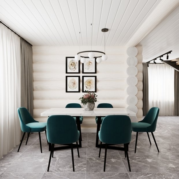 Фото из портфолио Бревенчатый дом – фотографии дизайна интерьеров на INMYROOM