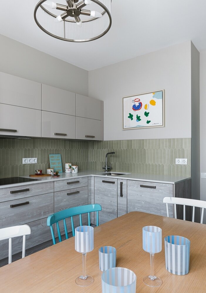 Фотография: Кухня и столовая в стиле Современный, Квартира, Проект недели, Красногорск, 4 и больше, Более 90 метров, Ирина Бородина – фото на INMYROOM