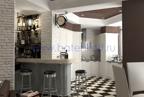 Дизайн проект гостиной в квартире в ЖК Кольцо Екатерины 