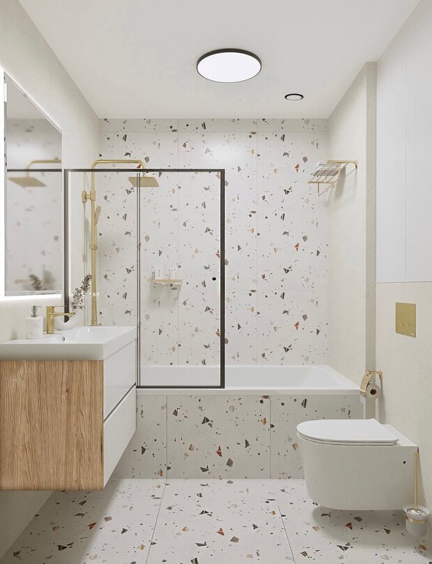 Фото из портфолио Квартира для семьи из 3х человек 71 м2 ЖК Михайловский Парк – фотографии дизайна интерьеров на INMYROOM