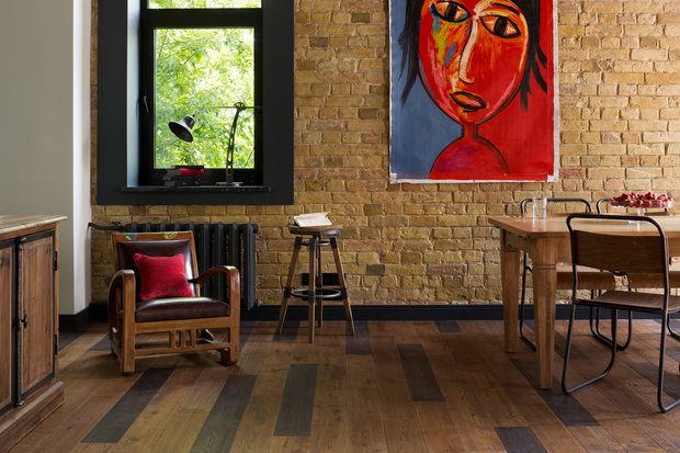 Фотография: Кухня и столовая в стиле Лофт, Квартира, Студия, Проект недели, Киев, Старый фонд, Юрий Зименко, Андрей Авдеенко, Кирпичный дом, Более 90 метров – фото на INMYROOM