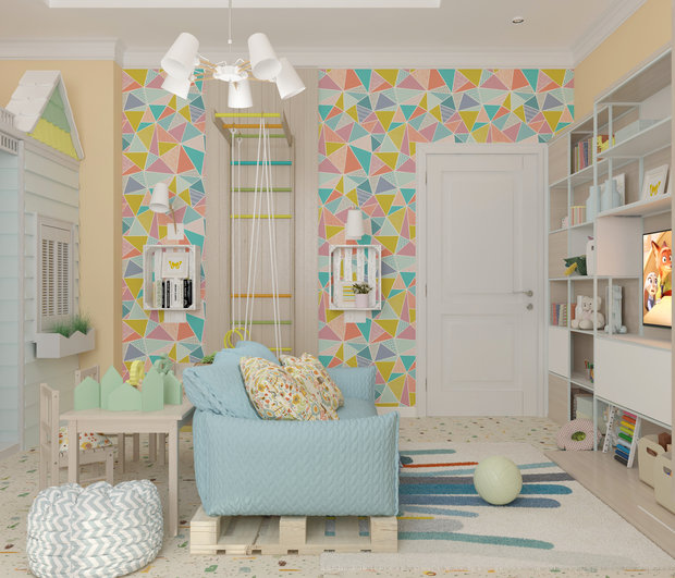 Фото из портфолио Игровая комната "Zootopia" – фотографии дизайна интерьеров на INMYROOM