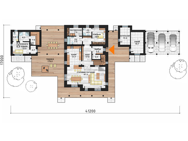 Фото из портфолио Шале под Петербургом / St.Petersburg chalet – фотографии дизайна интерьеров на INMYROOM