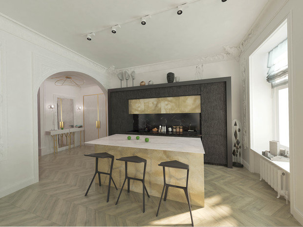 Фото из портфолио Квартира на Б. Грузинской – фотографии дизайна интерьеров на INMYROOM