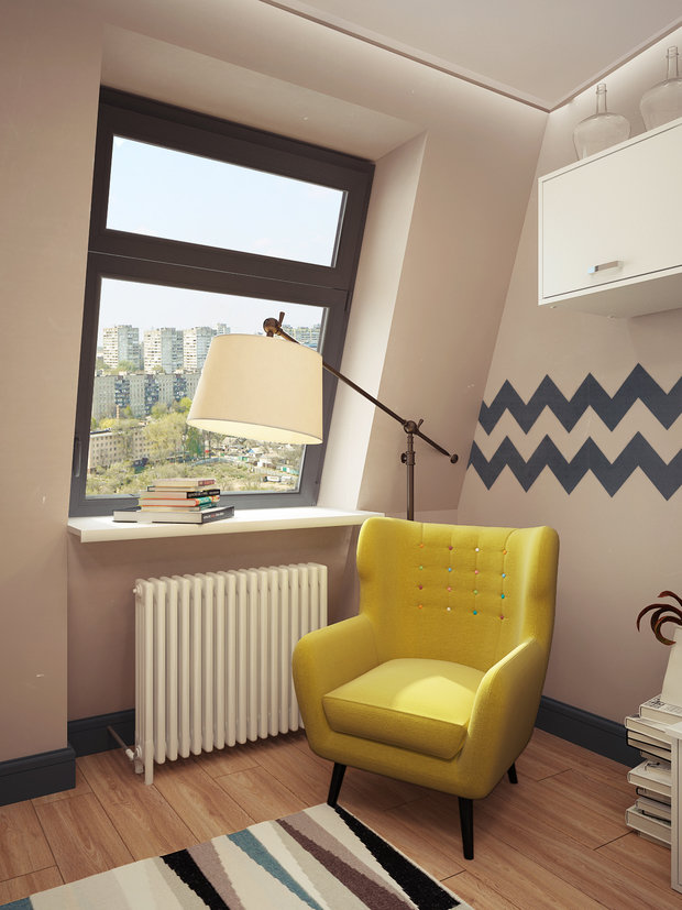 Фото из портфолио Солнечная гостиная в скандинавском стиле – фотографии дизайна интерьеров на INMYROOM