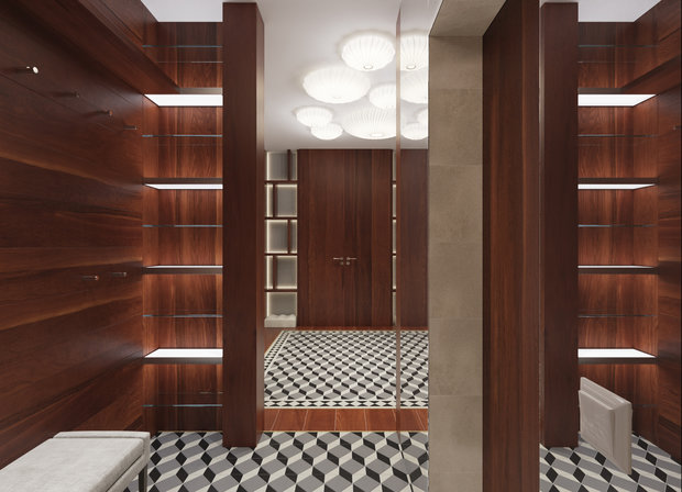 Фотография: Гардеробная в стиле Классический, Современный, Квартира, Проект недели – фото на INMYROOM