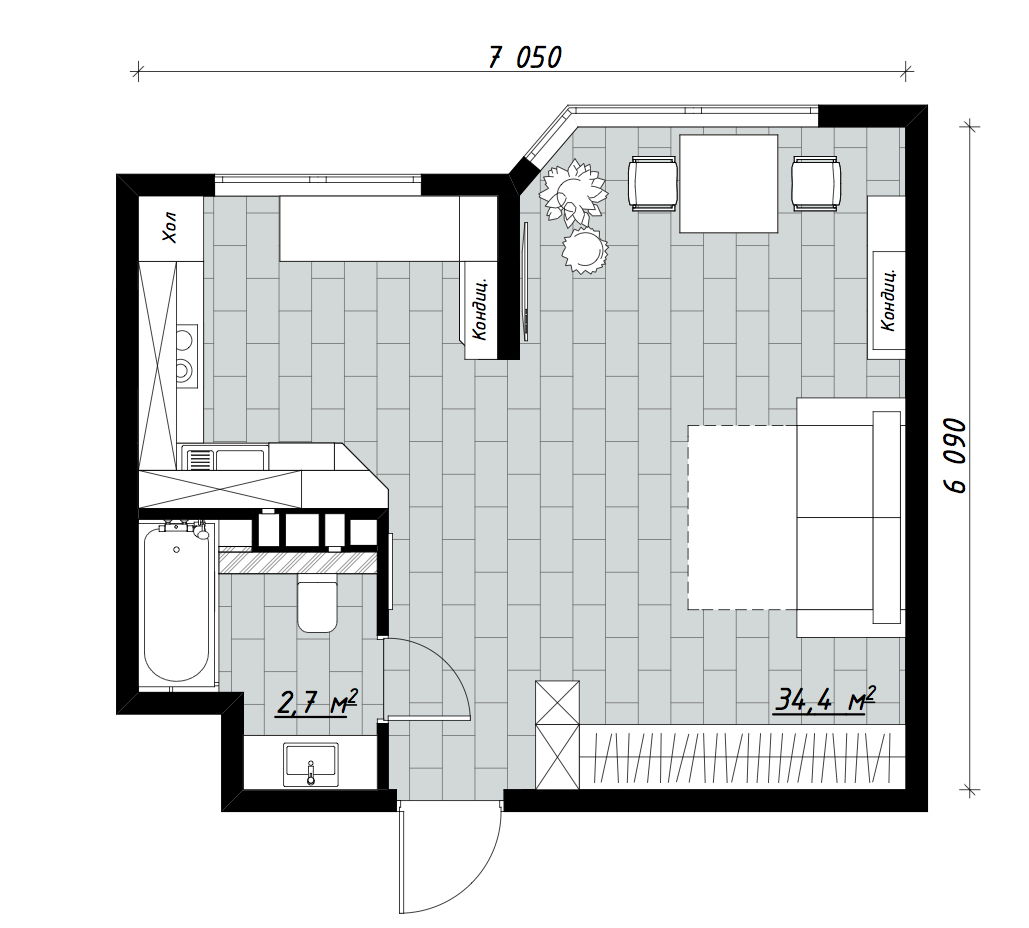 План с расстановкой мебели План с расстановкой мебели