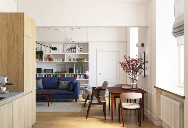 Фото из портфолио Квартира для молодой семьи – фотографии дизайна интерьеров на INMYROOM