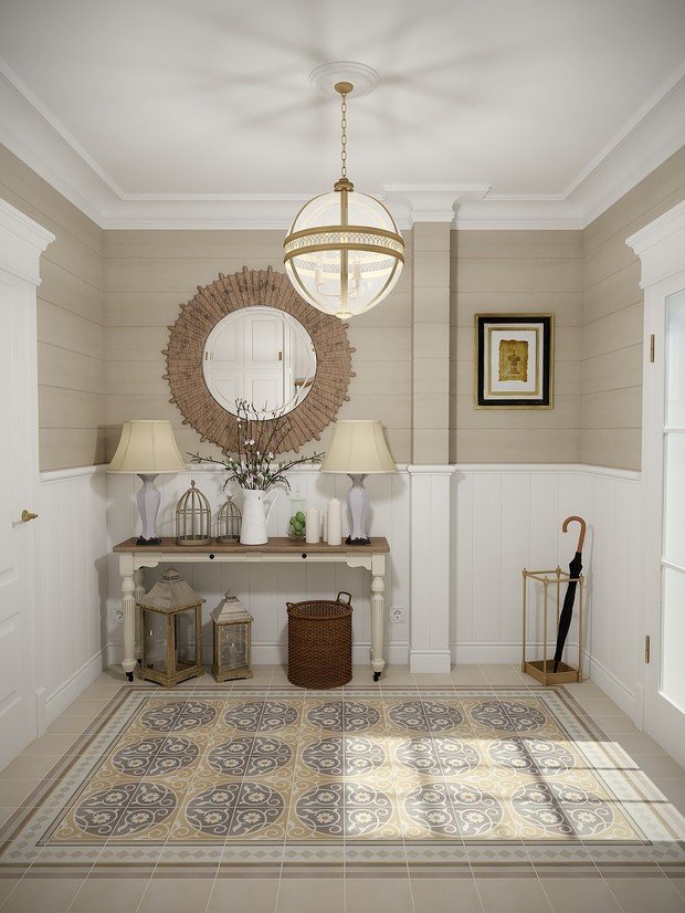 Фотография: Прихожая в стиле Прованс и Кантри, Классический, Дом, Советы, Дача, оксана евдокимова, мм-2 – фото на INMYROOM