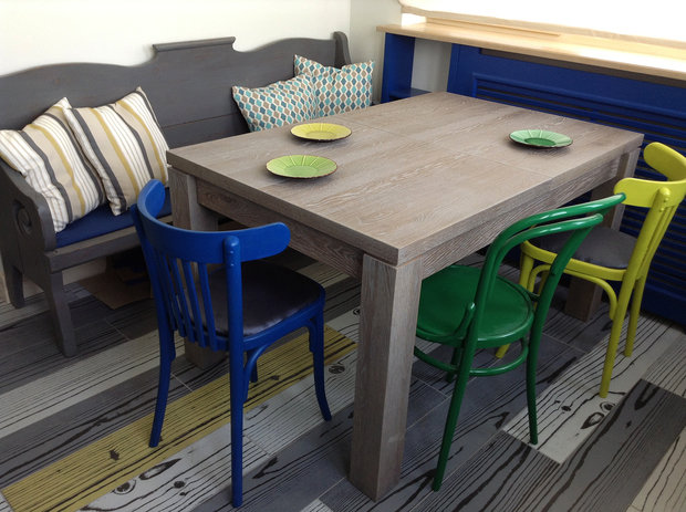 Фото из портфолио Винтажная мебель на современной кухне – фотографии дизайна интерьеров на INMYROOM