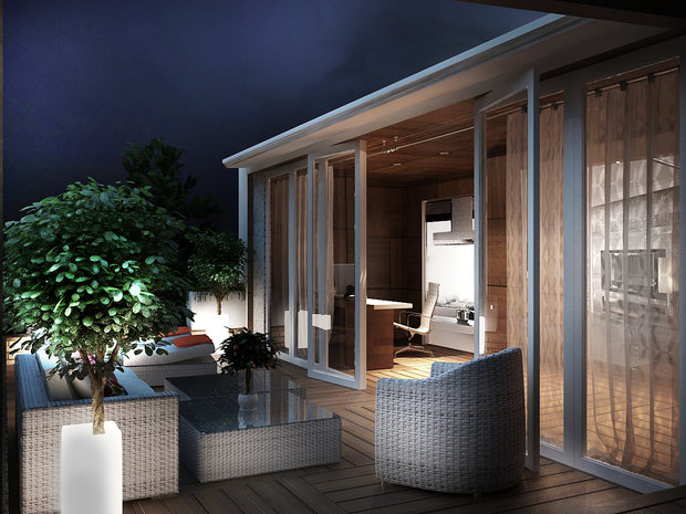 Фото из портфолио Частные апартаменты с террасой – фотографии дизайна интерьеров на INMYROOM