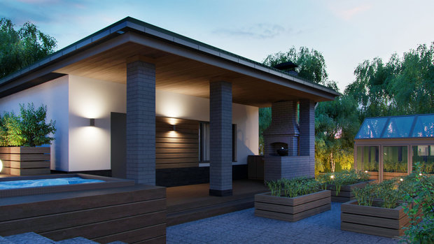 Фото из портфолио Одноэтажный загородный дом – фотографии дизайна интерьеров на INMYROOM