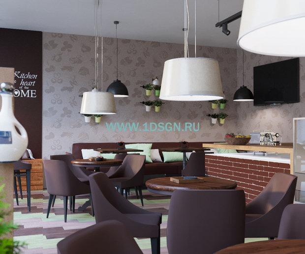 Фото из портфолио Дизайн интерьера кафе "Орехи" г.Москва – фотографии дизайна интерьеров на INMYROOM