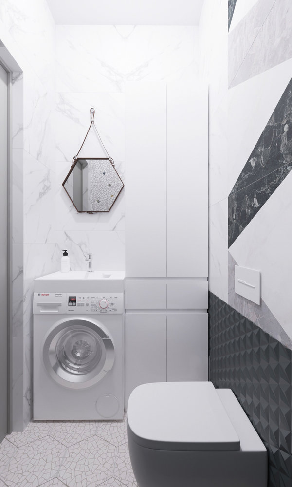 Фотография: Ванная в стиле Современный, Квартира, Проект недели, Москва, 2 комнаты, 3 комнаты, 60-90 метров, Татьяна Крыгина, Dessein – фото на INMYROOM Фотография: Ванная в стиле Современный, Квартира, Проект недели, Москва, 2 комнаты, 3 комнаты, 60-90 метров, Татьяна Крыгина, Dessein – фото на INMYROOM