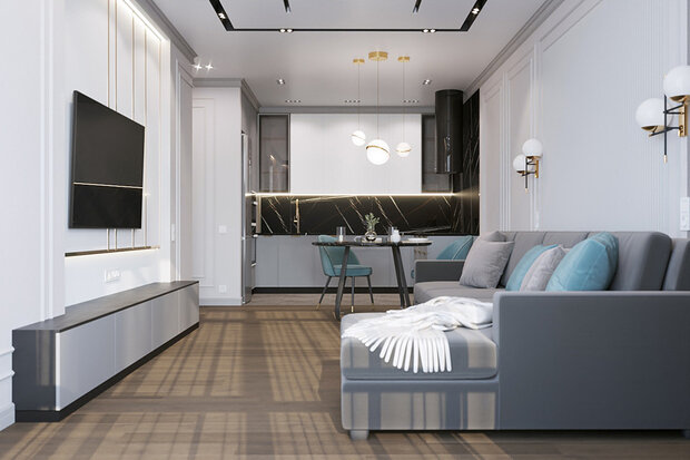 Фото из портфолио Квартира 68 м2 – фотографии дизайна интерьеров на INMYROOM