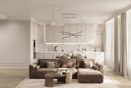 Дизайн-проект квартиры в ЖК «Shagal» в стиле современная классика