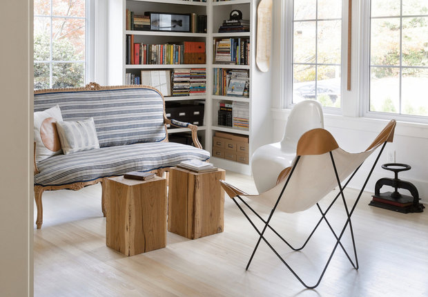 Фотография: Гостиная в стиле Скандинавский, Переделка, Дом и дача – фото на INMYROOM