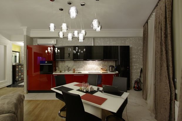 Фото из портфолио Яркий фьюжн у Живописного моста  – фотографии дизайна интерьеров на INMYROOM