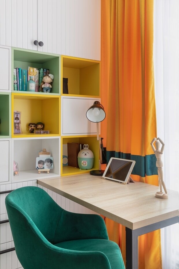 Фотография: Детская в стиле Современный, Скандинавский, Квартира, Проект недели, Москва, 4 и больше, 60-90 метров, Майя Валит – фото на INMYROOM