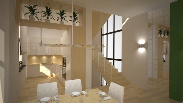 Фото из портфолио Интерьер таун-хауса в экостиле – фотографии дизайна интерьеров на INMYROOM