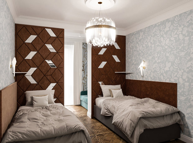 Фотография: Детская в стиле Современный, Кухня и столовая, Ванная, Гостиная, Спальня, Балкон, Квартира, Проект недели, 2 комнаты, 40-60 метров, ПРЕМИЯ INMYROOM – фото на INMYROOM