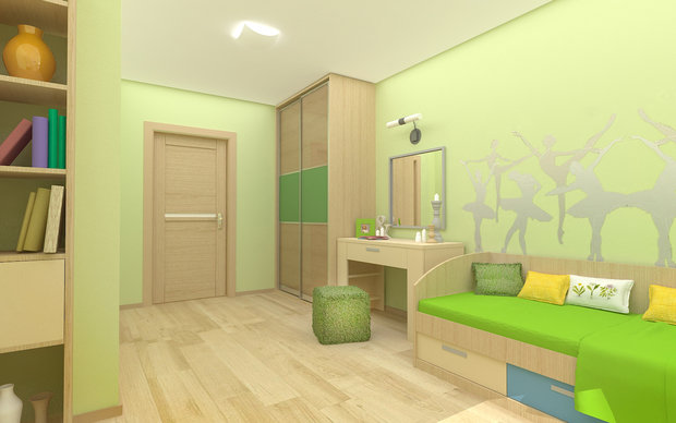 Фото из портфолио Реализованный проект. Квартира 120 м.кв.Новосибирск, ул.1905 г. – фотографии дизайна интерьеров на INMYROOM