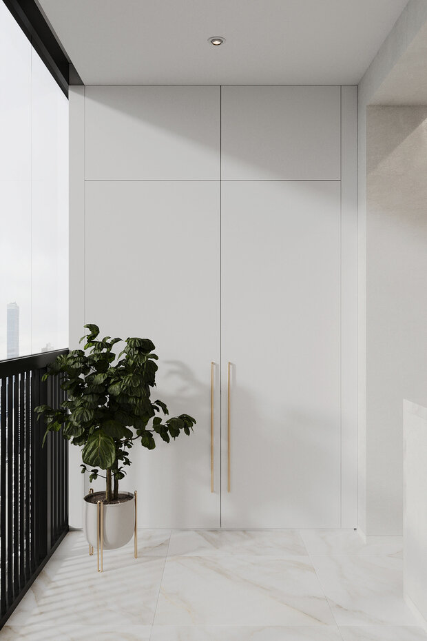 Фото из портфолио Дизайн интерьера квартиры в ЖК «Черная Речка 41» в стиле современный минимализм с элементами классики – фотографии дизайна интерьеров на INMYROOM