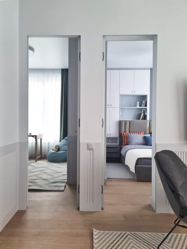 Фотография: Спальня в стиле Современный, Квартира, Проект недели, Москва, 3 комнаты, 40-60 метров, Юлия Гордеева – фото на INMYROOM