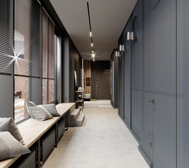 Фото из портфолио Дизайн квартиры с большой террасой – фотографии дизайна интерьеров на INMYROOM