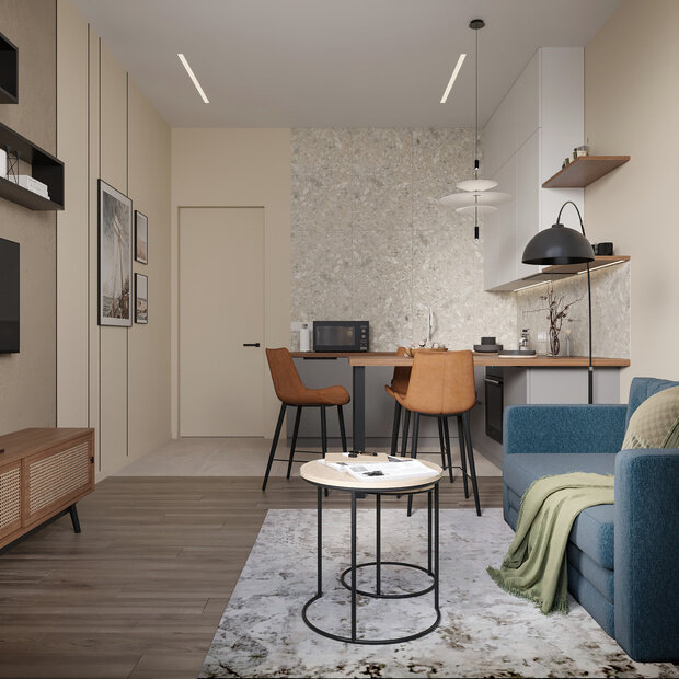 Фото из портфолио ЖК Нагатино I-Land – фотографии дизайна интерьеров на INMYROOM