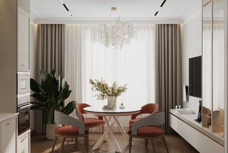 Дизайн-проект квартиры в ЖК «Наследие» с элементами французского стиля