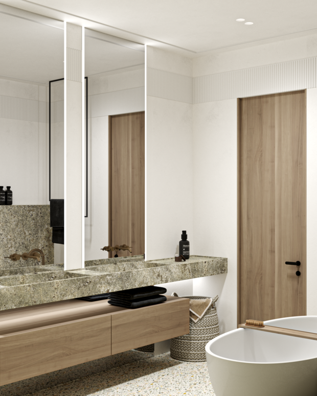 Фото из портфолио Квартира 87 м2  в ЖК Прайм Парк – фотографии дизайна интерьеров на INMYROOM