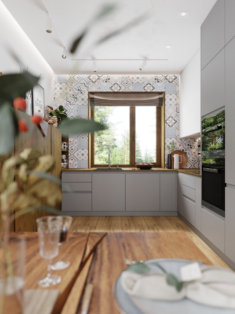 Фотография: Кухня и столовая в стиле Современный, Скандинавский, Дом, Проект недели, Дача, Новосибирск, 3 комнаты, 60-90 метров, DS Mango – фото на INMYROOM