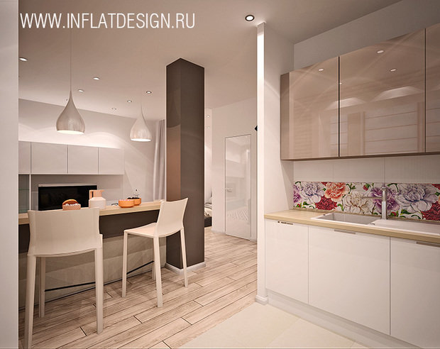 Фото из портфолио Студия на улице Строителей – фотографии дизайна интерьеров на INMYROOM